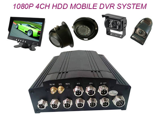 Sensor móvel GPS 720P do cartão DVR 4CH 3G 4G WIFI G de MDVR Mini Size SD